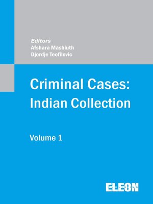 cover image of Criminal Cases